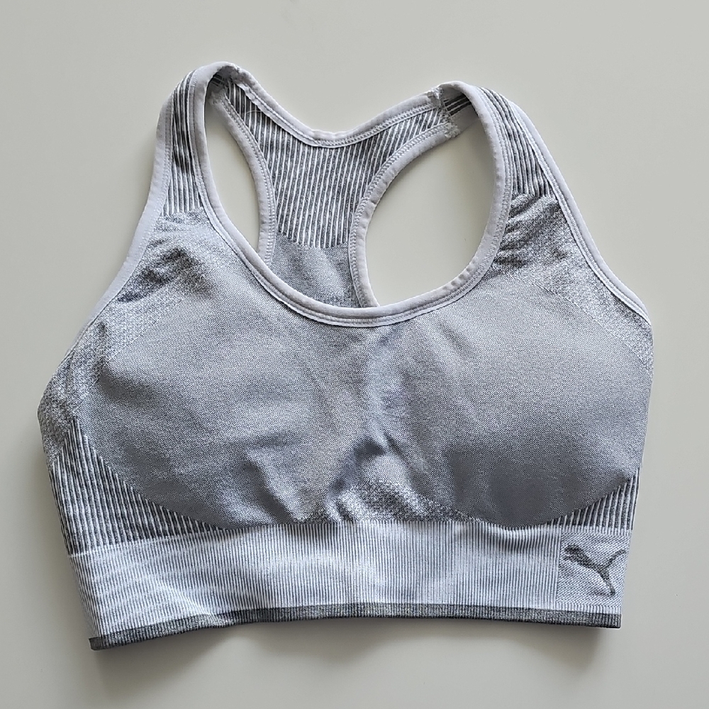 PUMA Women's Silver Sports Bra